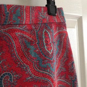 J. Crew No. 2 pencil skirt, Raj Paisley, Size 2
